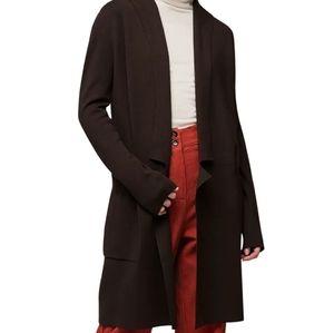 Soia & KyoBenela Mid-Length Coat Cardigan color Black size Medium